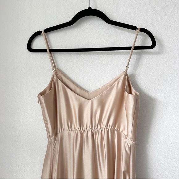 NEW Show Me Your Mumu Faith Maxi Dress in Champagne Luxe Satin sz S - Picture 7 of 9